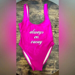 Private Party | girls one piece ALWAYS ON VACAY swimsuit. Size: M/L​